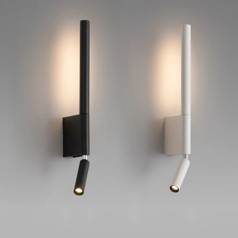 Aplique de pared con lampara reflector giratorio