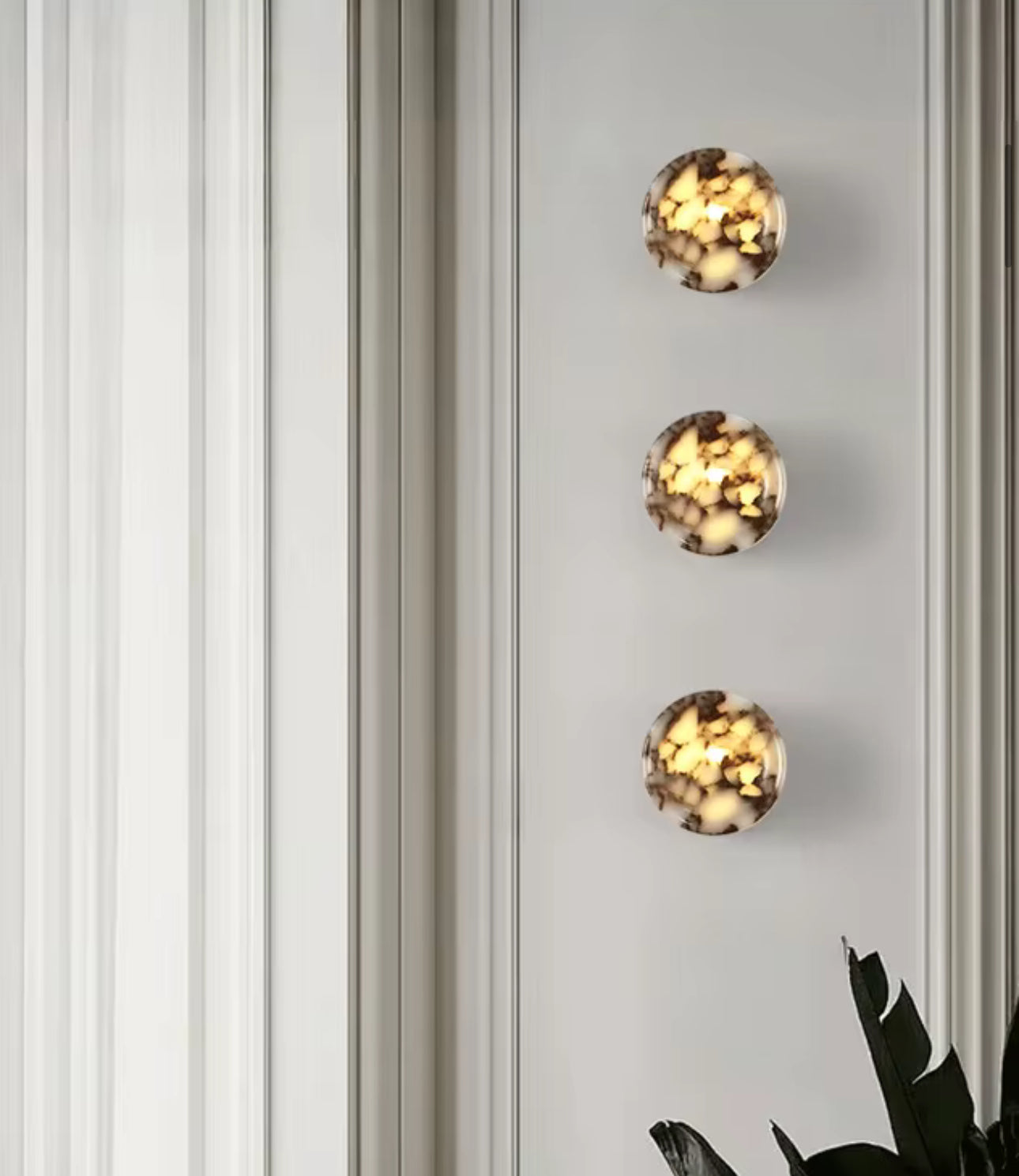 Aplique de pared en piedra