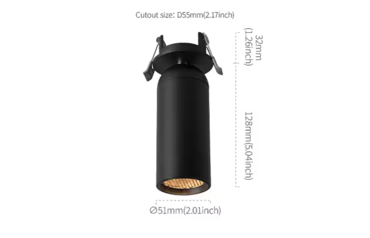 Spotlight LED Orientable Empotrar/Superficie - Antideslumbrante