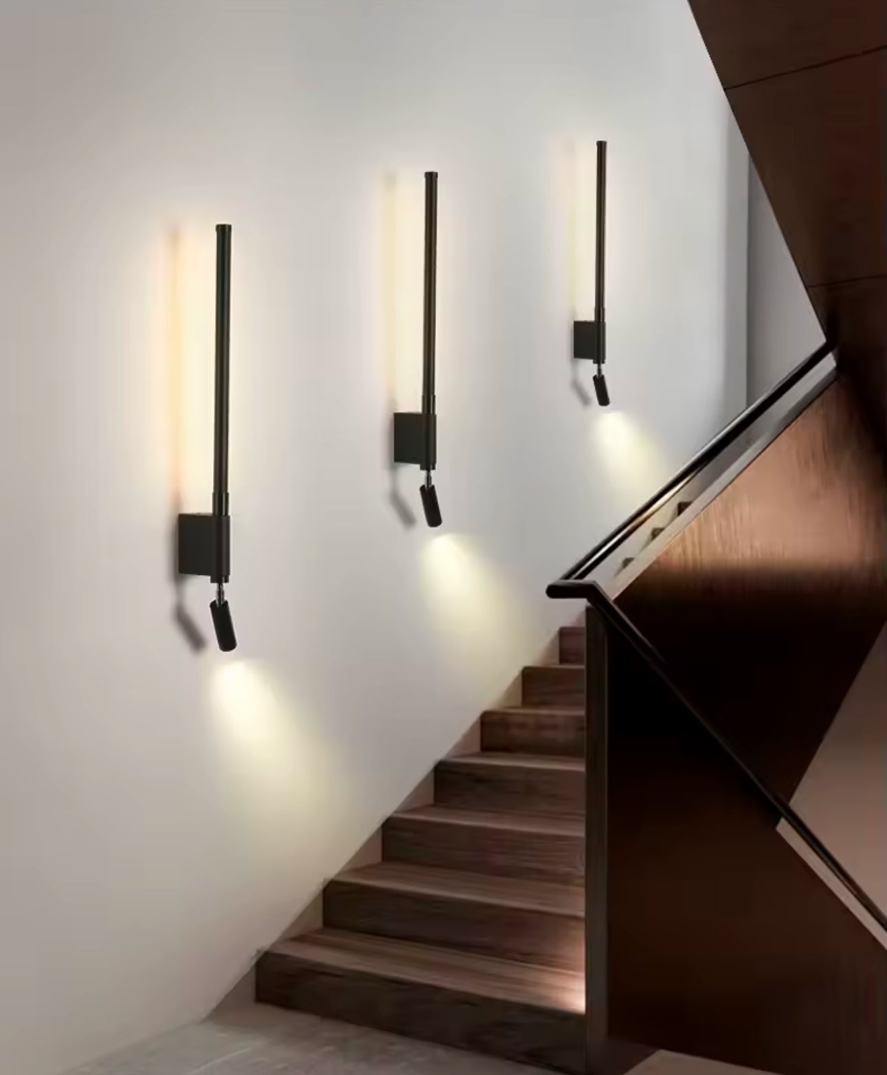 Aplique de pared con lampara reflector giratorio