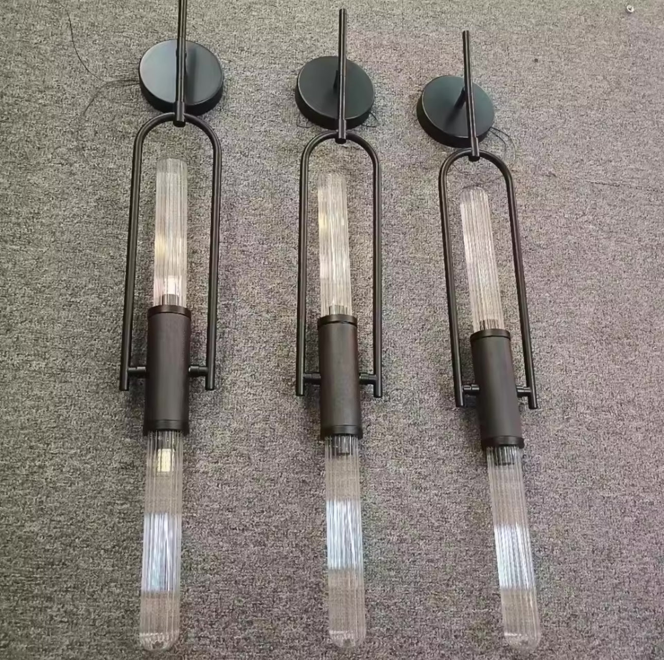 Lámpara de vidrio con doble luz