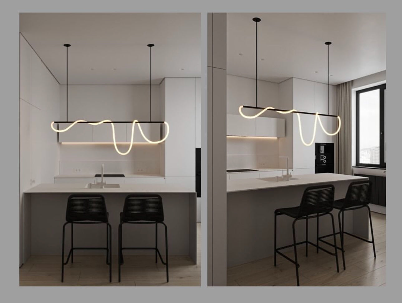 Lampara con manguera led