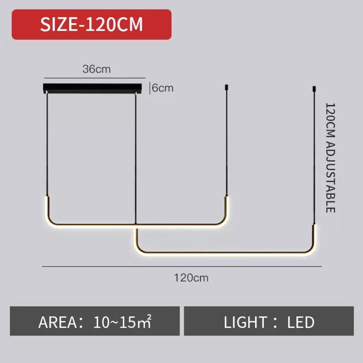 Lampara doble colgante