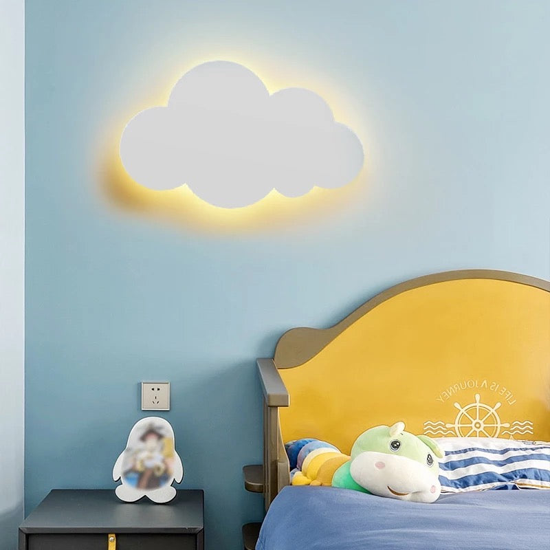 Lampara para pared con forma de nube