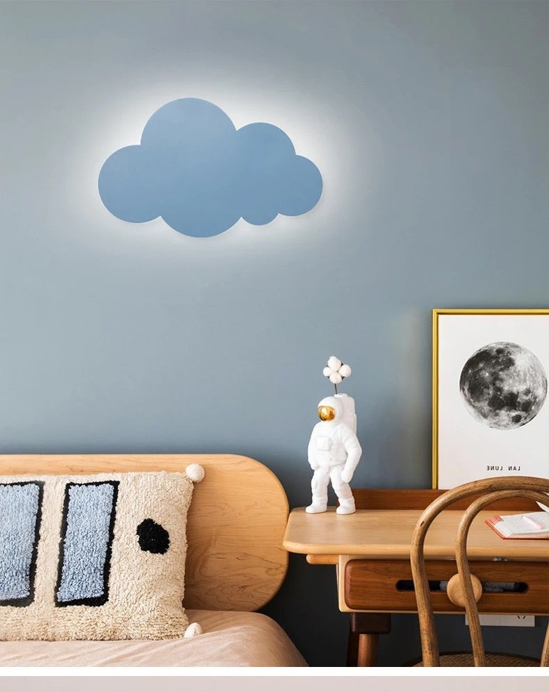 Lampara para pared con forma de nube