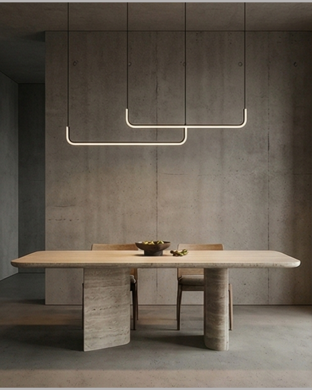 Lampara doble colgante