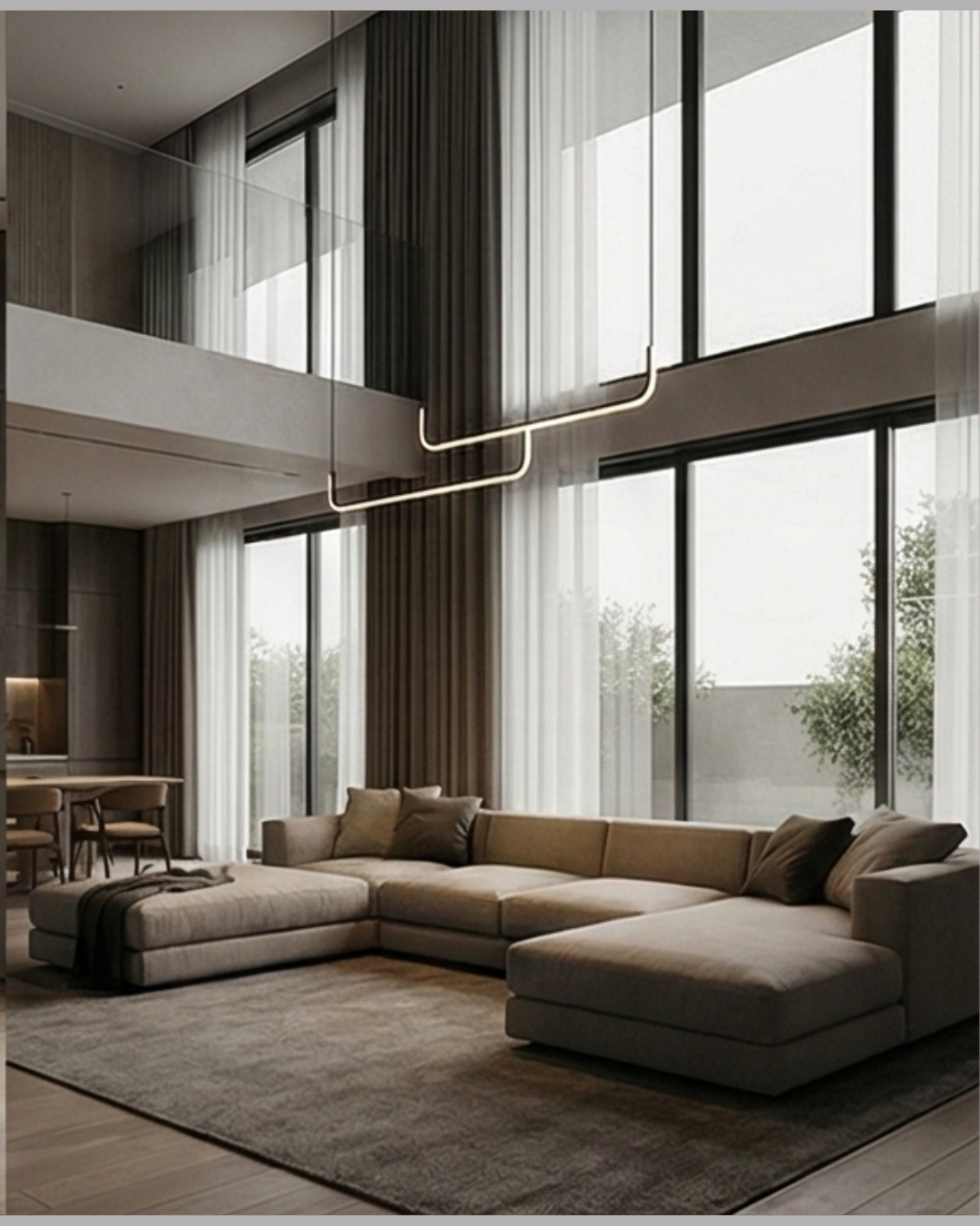 Lampara doble colgante