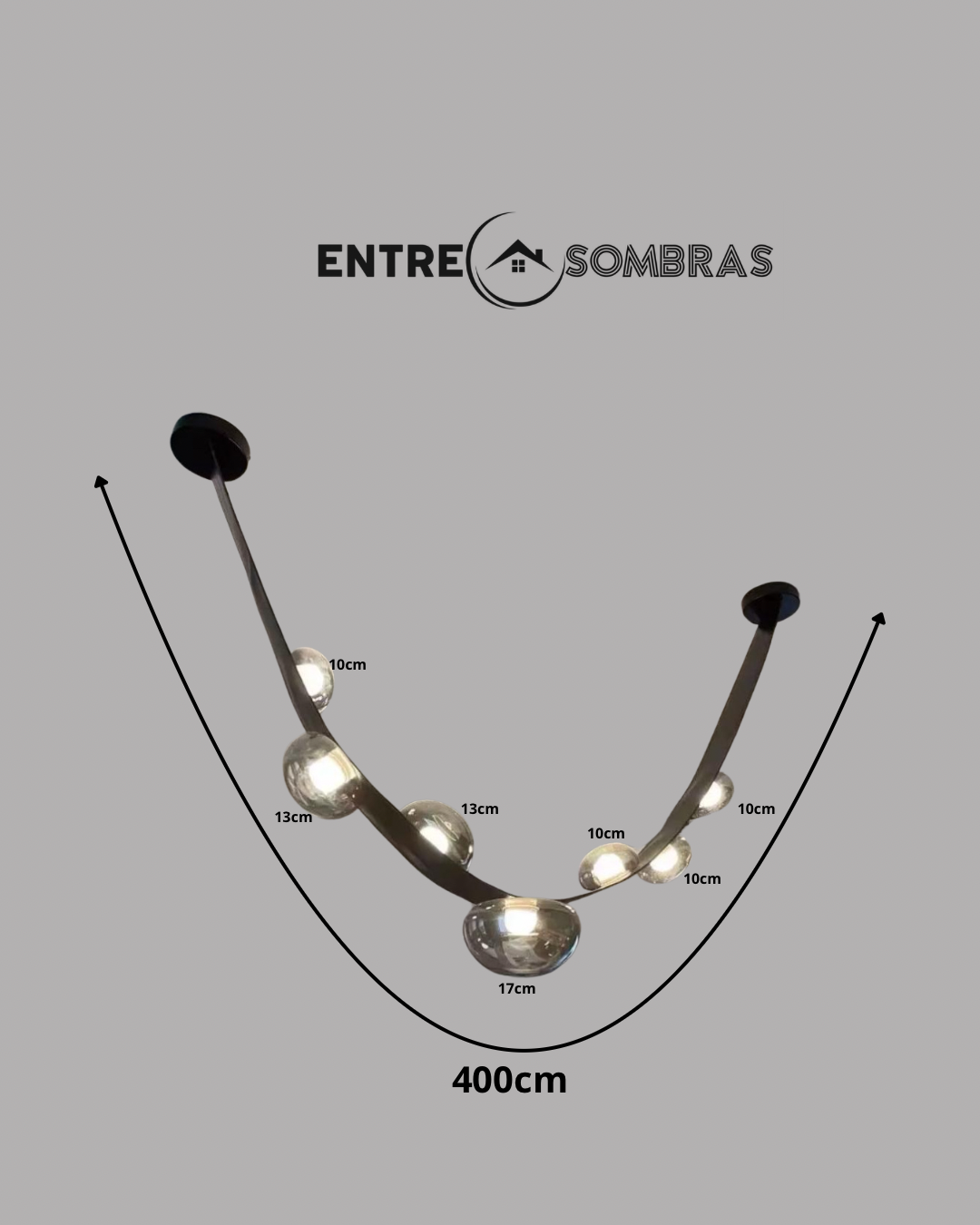 Lampara con correas de cuero