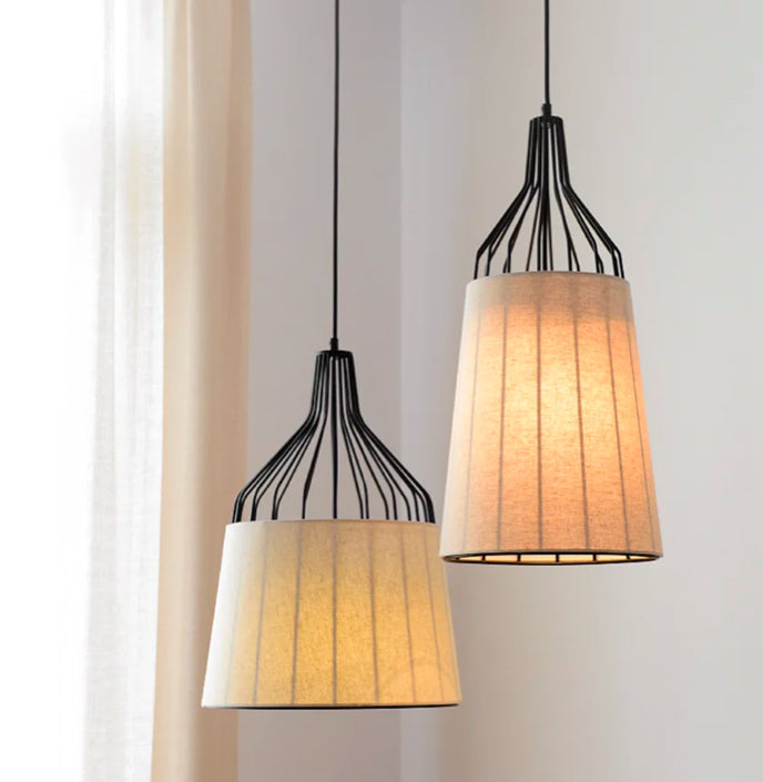 Lámparas de tela