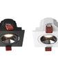 Focos led empotrables de doble cabezal