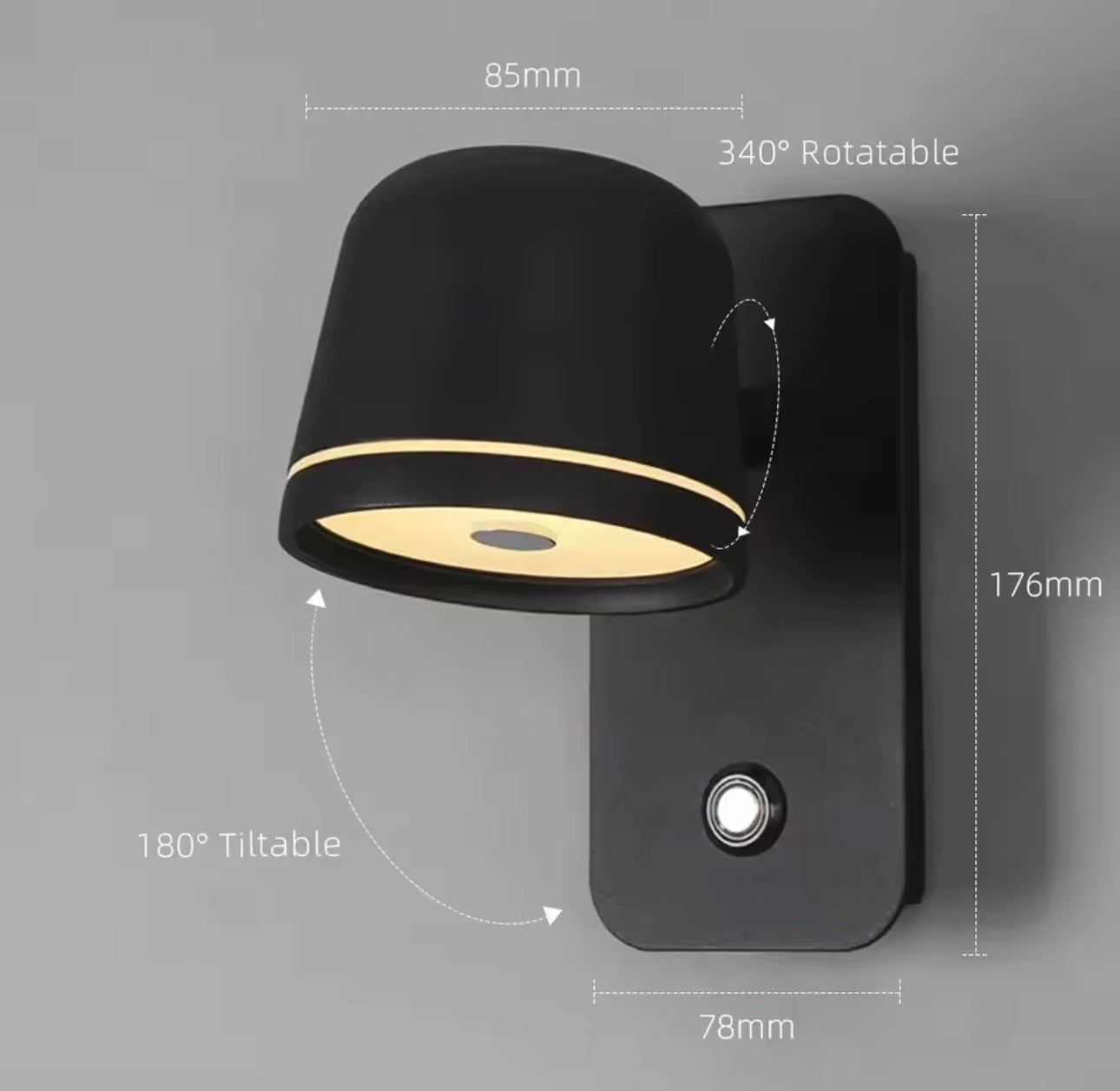 AP65 Aplique LED Touch Tri-Color 5W BD313a