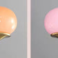 Lámpara Colgante de Cristal Esmerilado — Estilo Francés