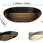Aplique de Pared LED Ovalado Estriado tipo Concha