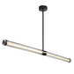 Lámpara Colgante Lineal LED — Tubo de Vidrio