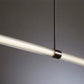 Lámpara Colgante Lineal LED — Tubo de Vidrio