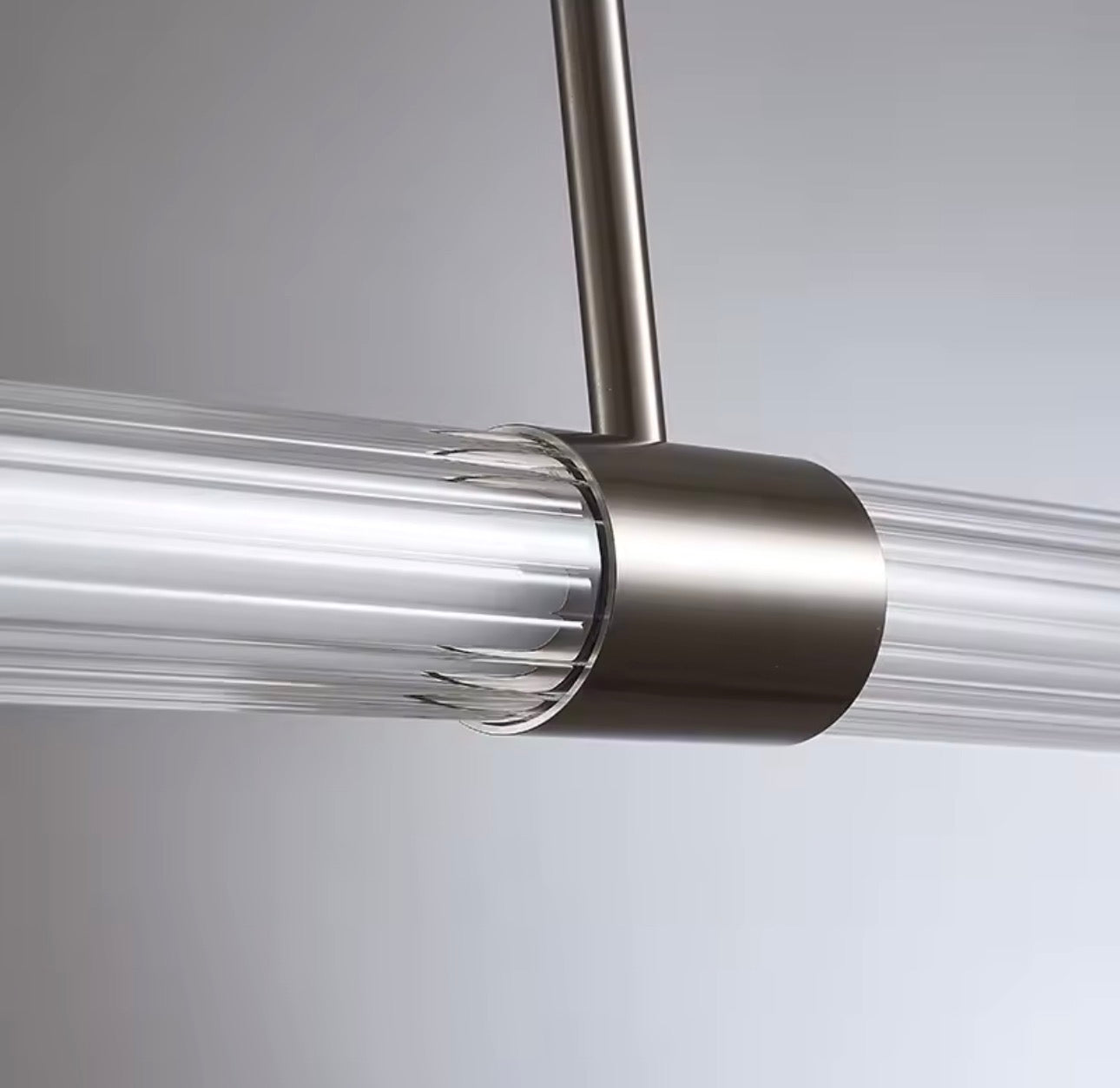 Lámpara Colgante Lineal LED — Tubo de Vidrio