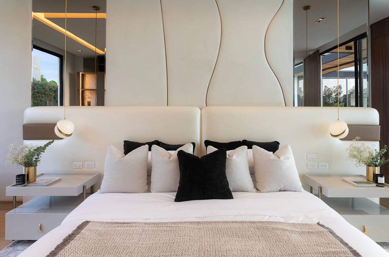 Lampara con bolas de acrilico