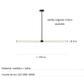 Lámpara Colgante Lineal LED — Tubo de Vidrio