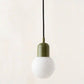 Lampara colgante con bola de cristal