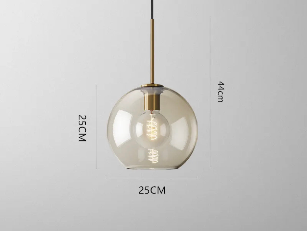 Lampara de cristal colgante