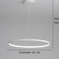 Lampara con aro led colgante