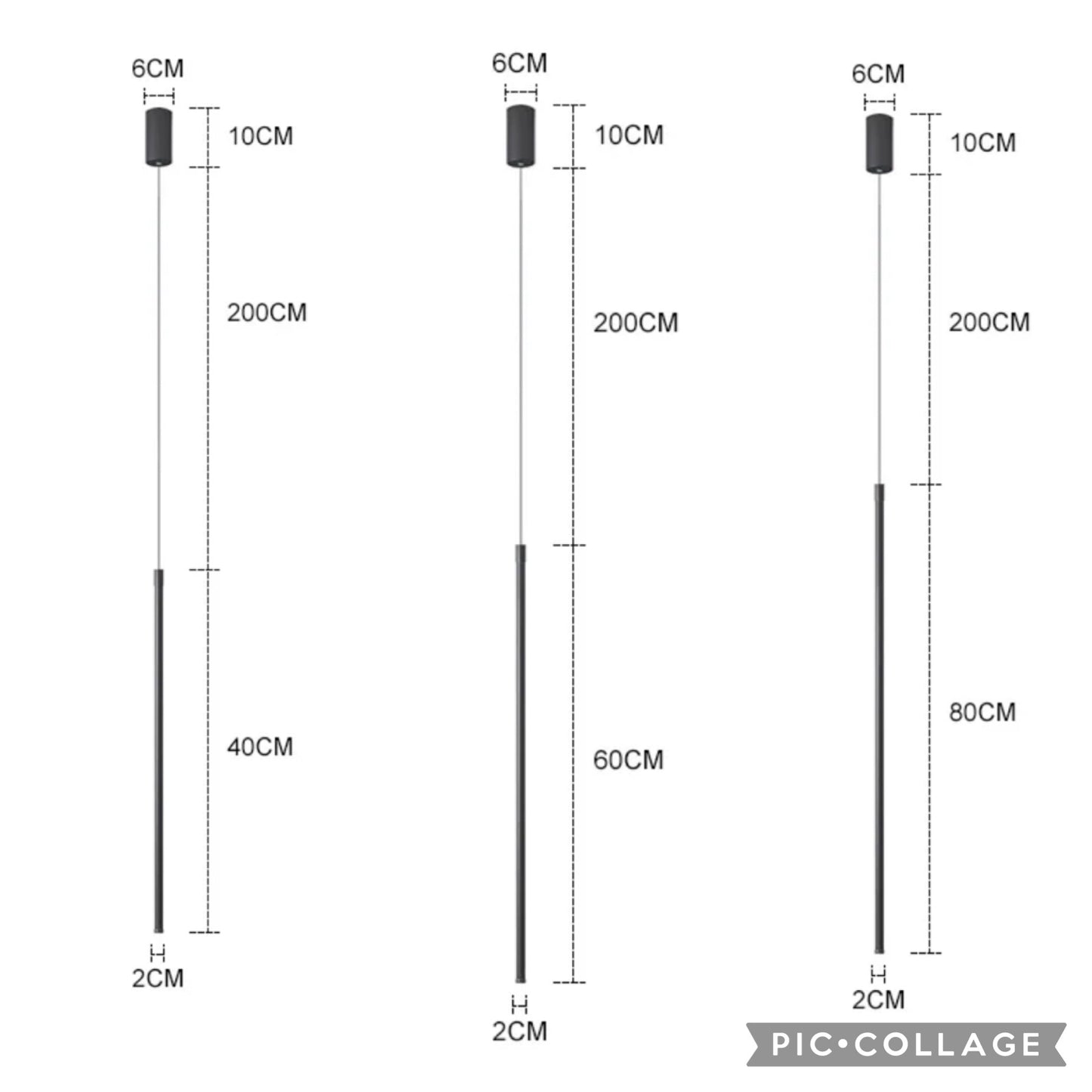 Lámpara led colgante