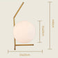 Lampara con bola de cristal
