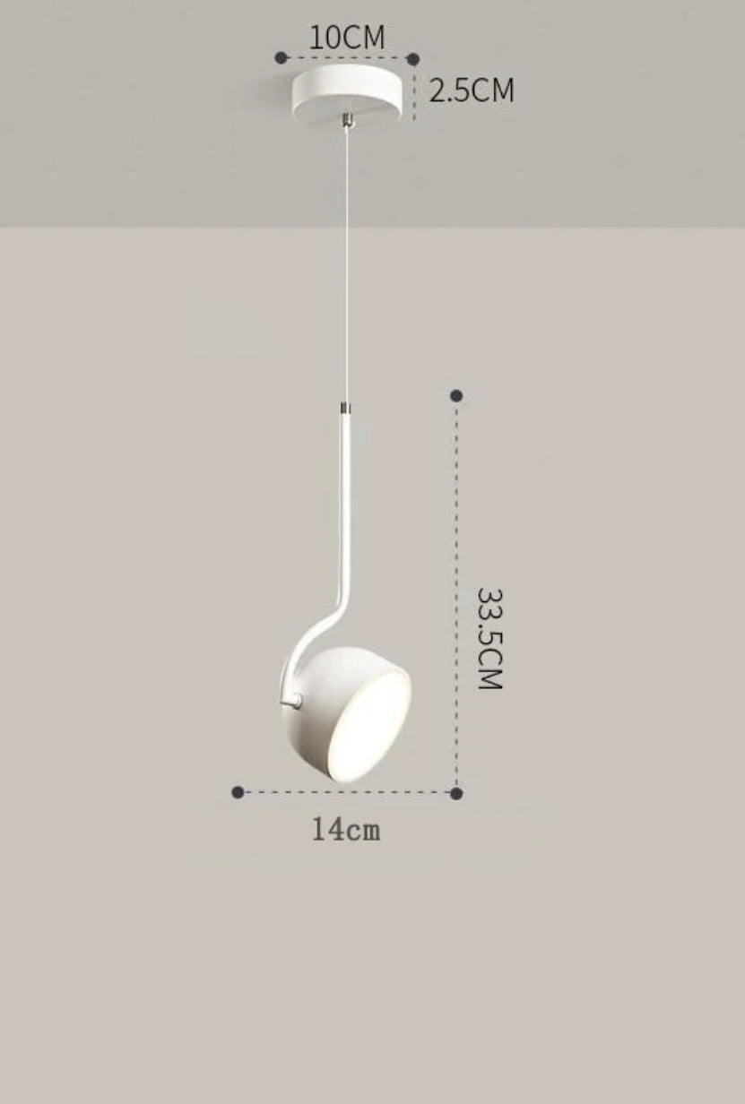 Lampara con cabeza giratoria